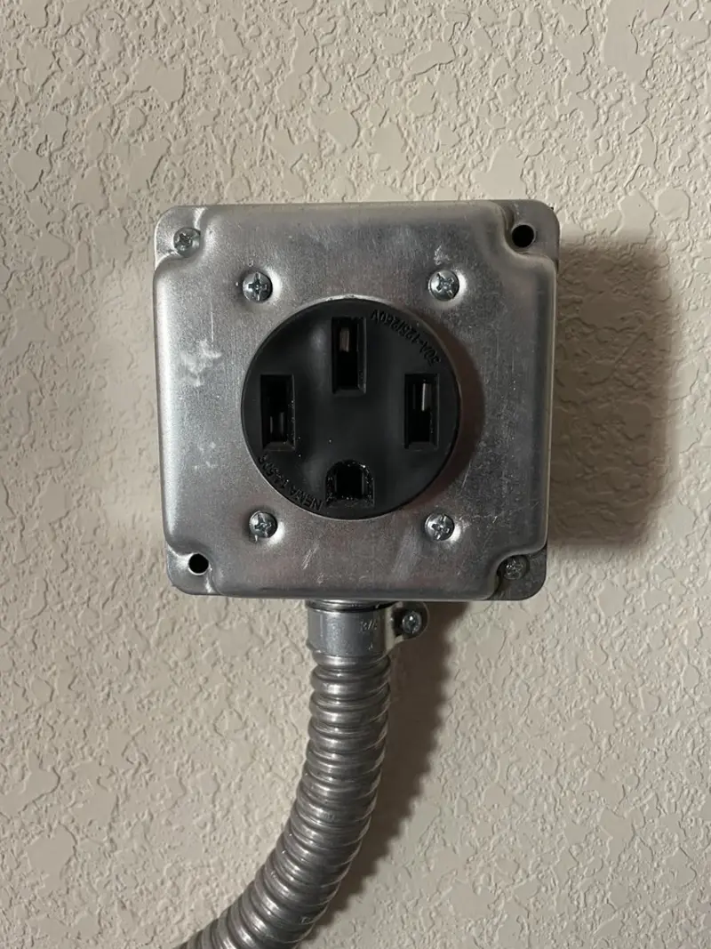 NEMA 14-50 outlet installed for Smart Home Electrical in Torrance
